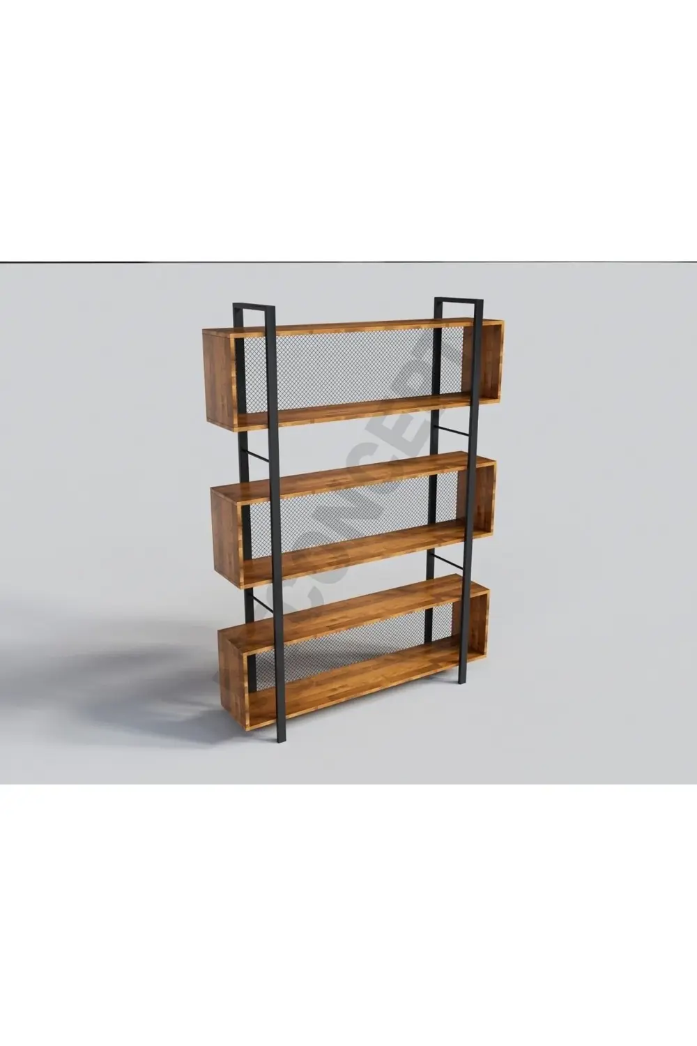 Ntconcept Tora Masif Ağaç Kitaplık Vitrin En 80 Cm