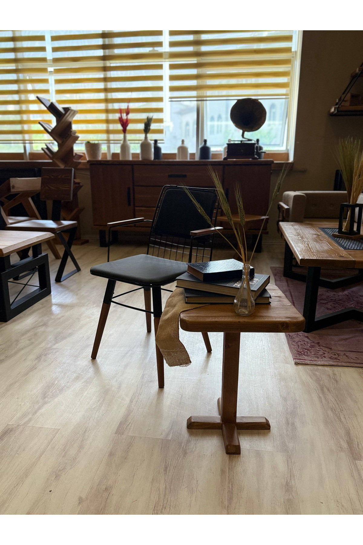 Nt Concept Ntconcept Vitra Sandalye Kollu Tel Ahşap Sandalye