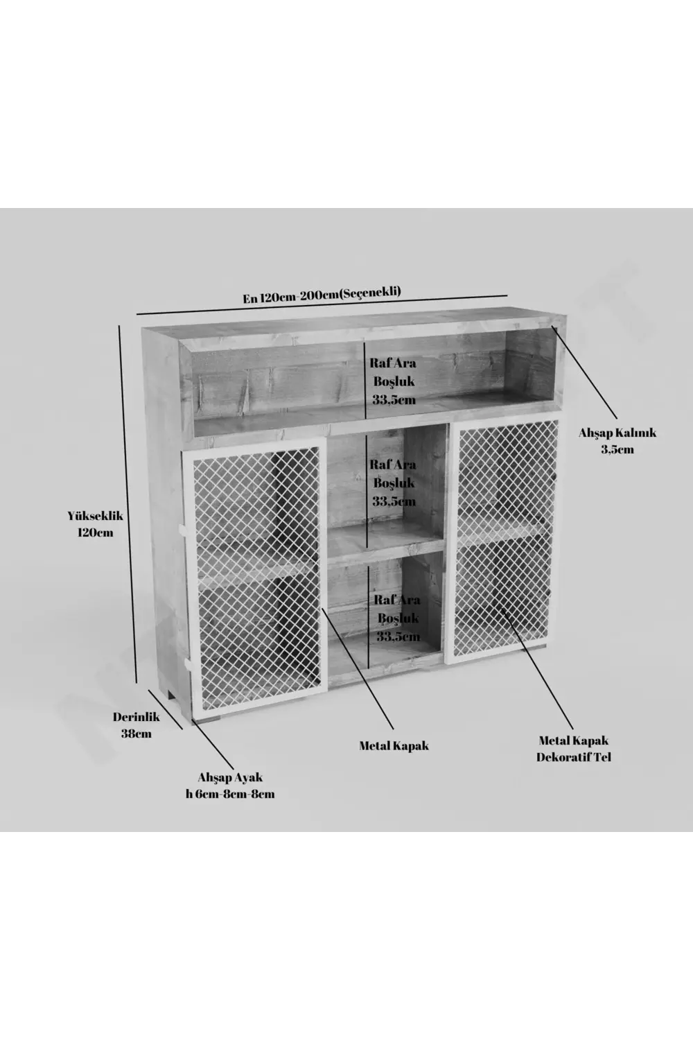 Nt Concept Ntconcept Well Doğal Ahşap Dörtlü Ofis Ve Çalışma Odası-120'Lik T