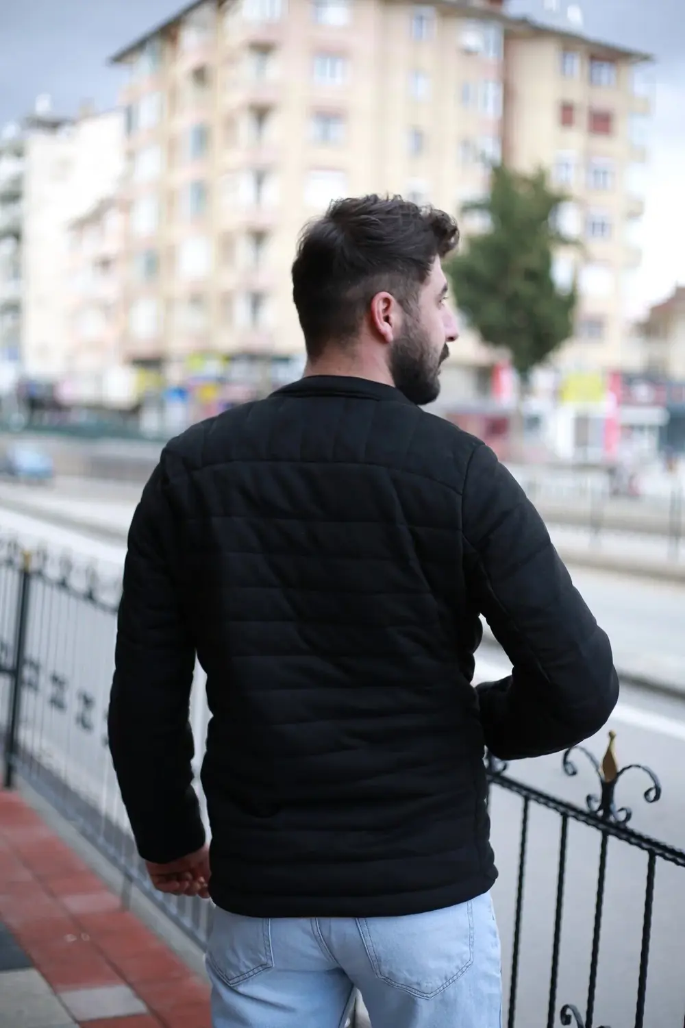 Nubuk Kumaş Astarlı Mont