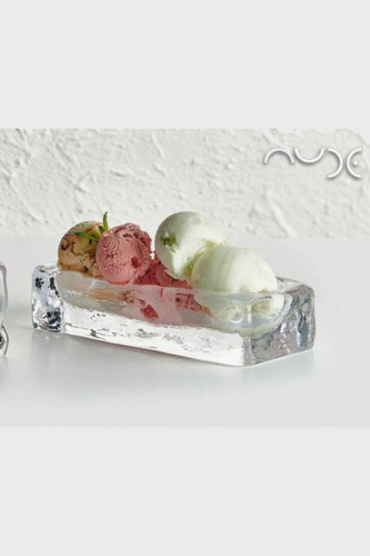 Nude Ice Cube El İmalatı Dondurma Servis Tabağı 25368 Nude Ice Cube El İmalatı Dondurma Servis Tabağı 25368