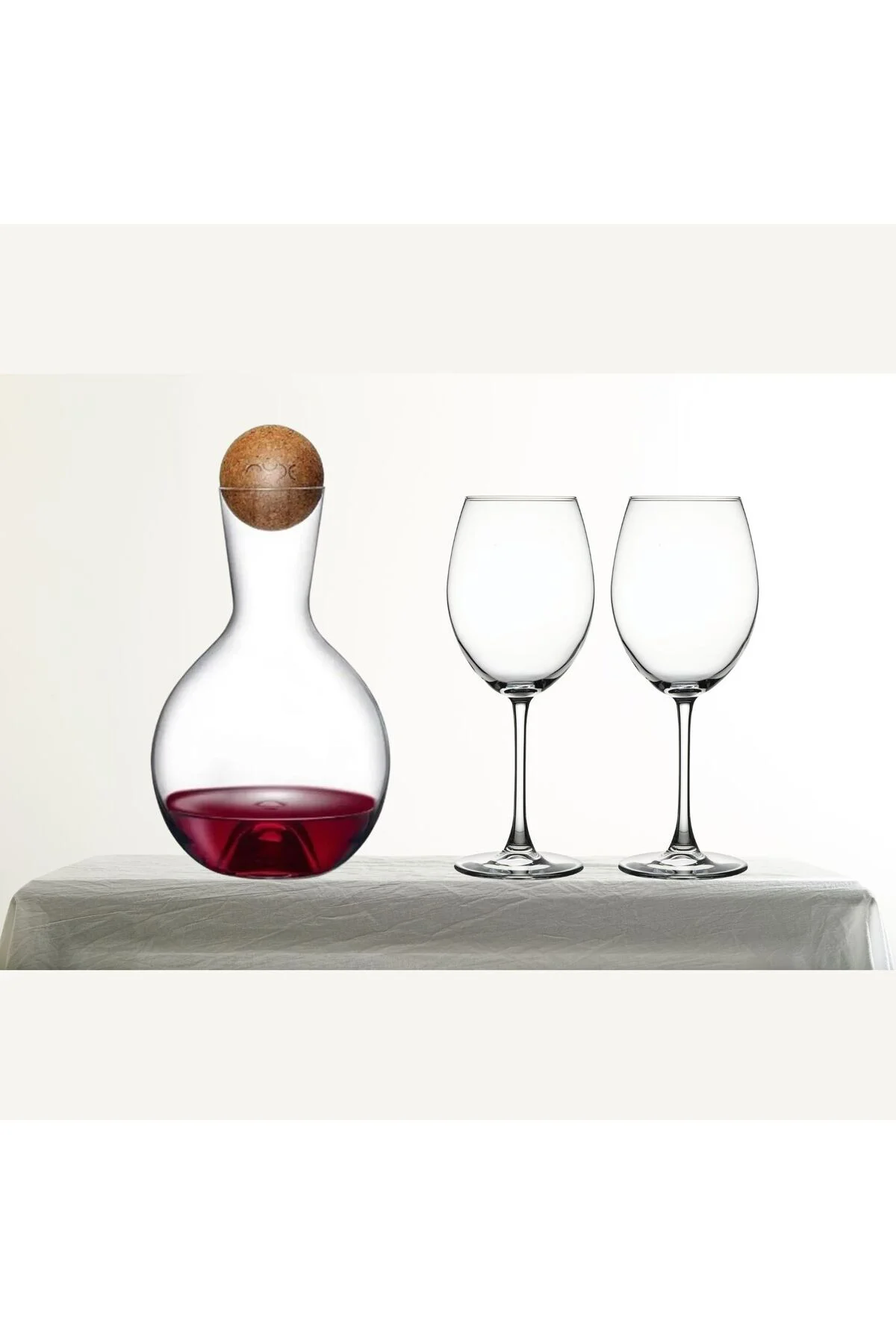 NudeGlass Vintage Kristal Karaf & Paşabahçe Enoteca Şarap Kadehi NudeGlass Vintage Kristal Karaf & Paşabahçe Enoteca Şarap Kadehi