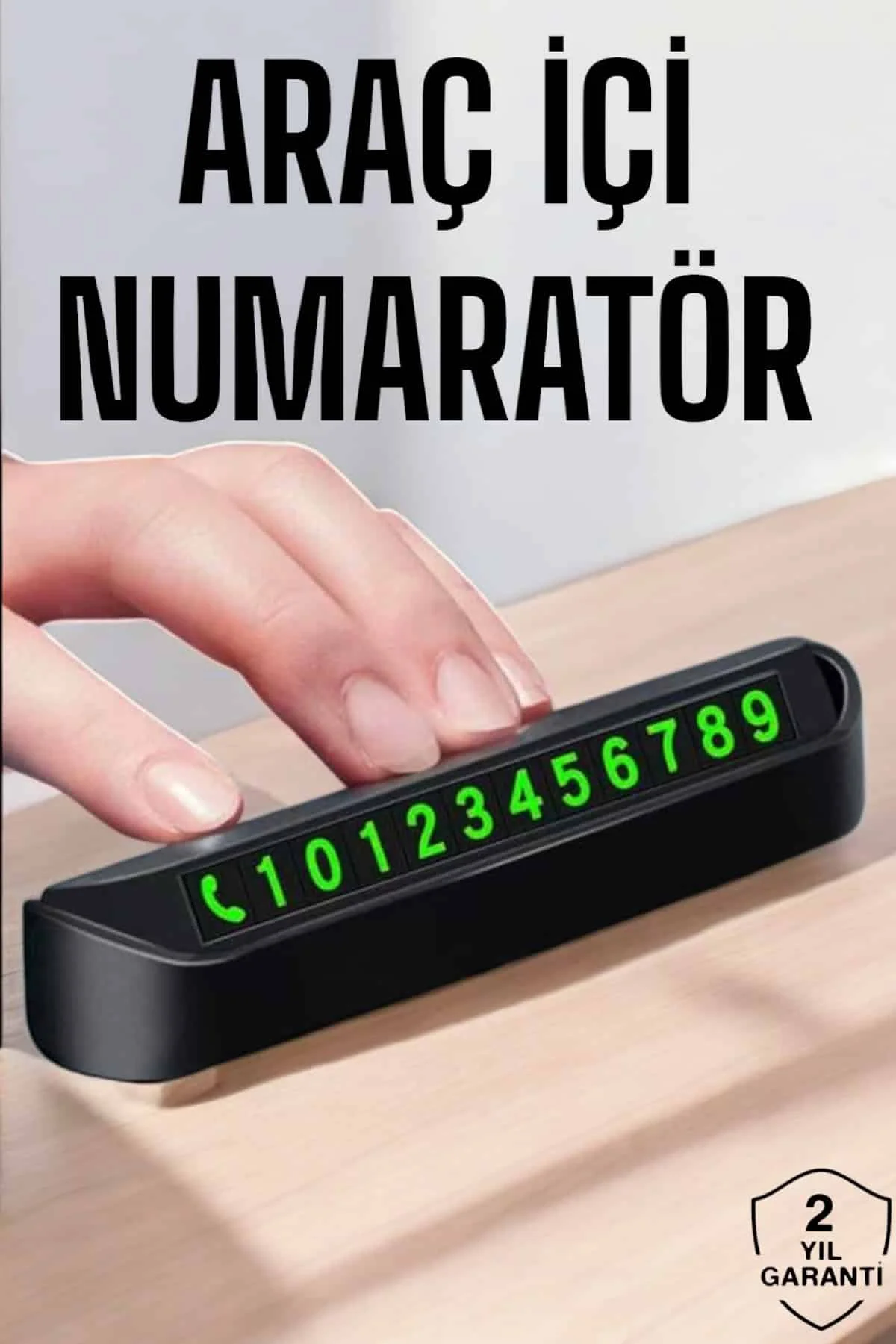 Numaralık Araç İçi Araba Araç Park Numaratör Telefon Numarası Yaz