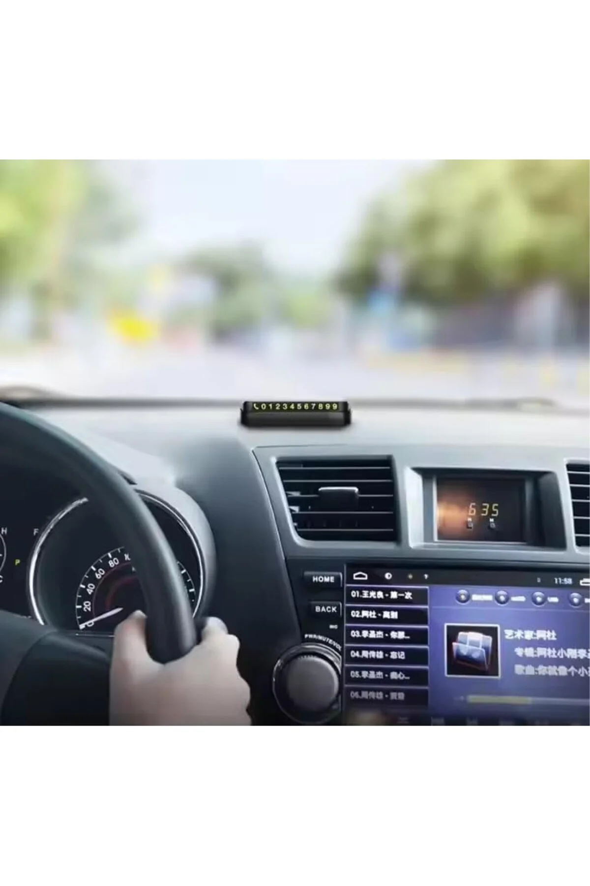 Numaratör Açılır Kapanır Mıknatıslı Araba Telefon Numarası Parkmatik, Araç Numar