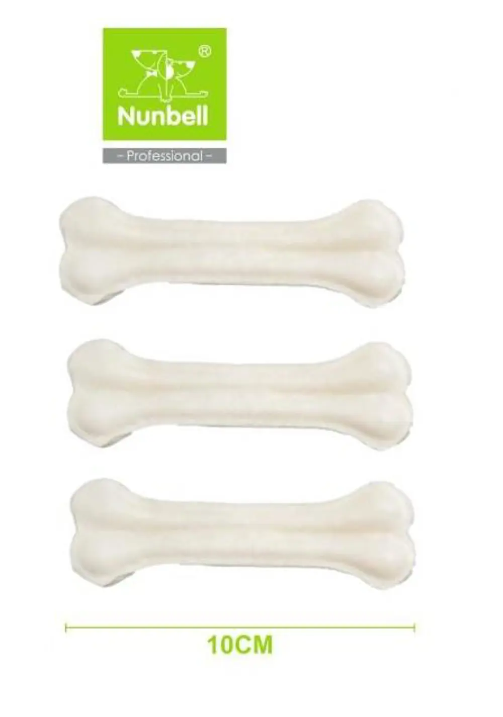 Nunbell Beyaz Pres Kemik 10cm 3'lü Nunbell Beyaz Pres Kemik 10cm 3'lü