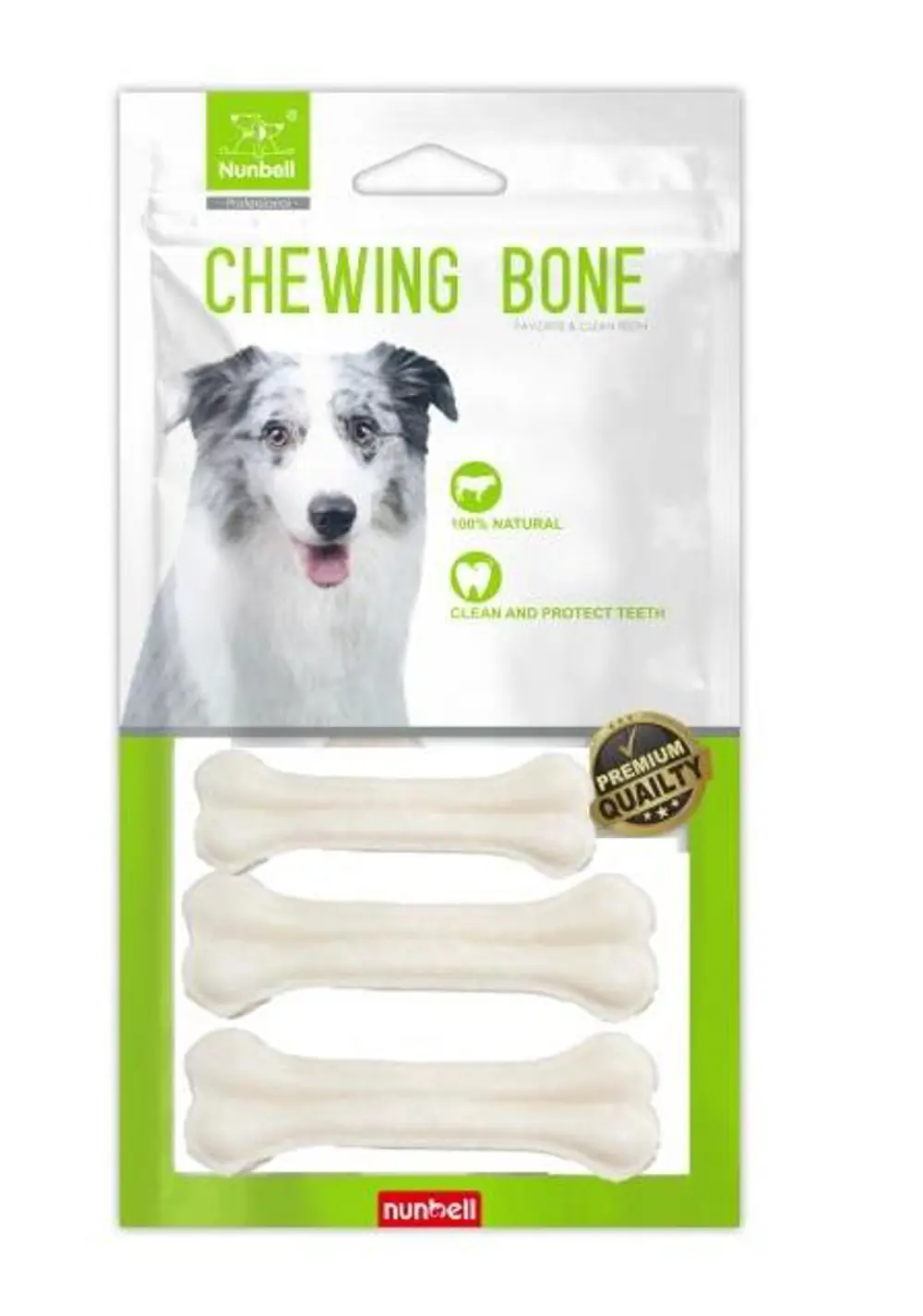 Nunbell Beyaz Pres Kemik 10cm 3'lü Nunbell Beyaz Pres Kemik 10cm 3'lü