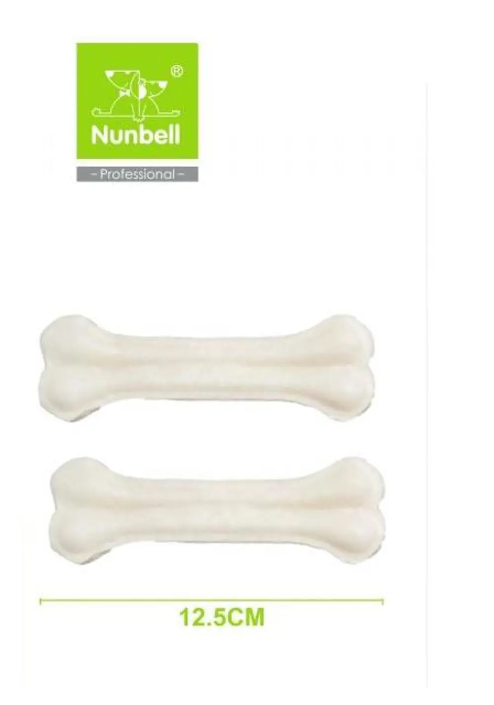 Nunbell Beyaz Pres Kemik 12.5cm 2'li Nunbell Beyaz Pres Kemik 12.5cm 2'li