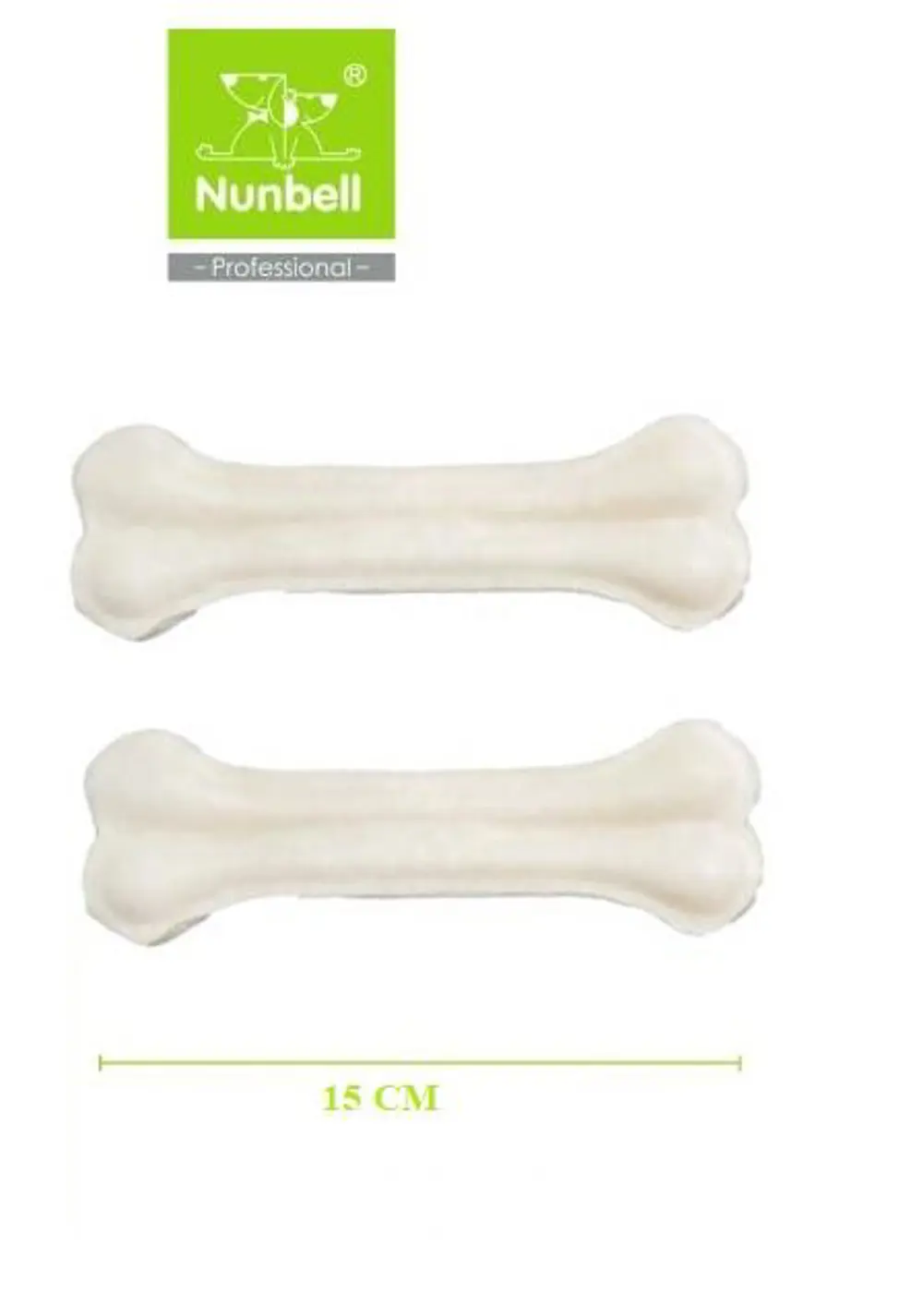 Nunbell Beyaz Pres Kemik 15cm 2'li Nunbell Beyaz Pres Kemik 15cm 2'li