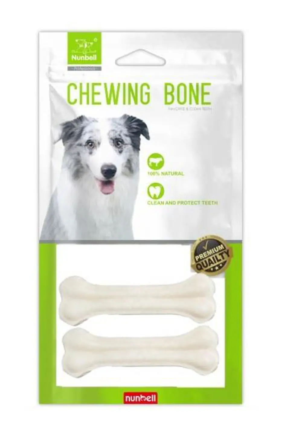 Nunbell Beyaz Pres Kemik 15cm 2'li Nunbell Beyaz Pres Kemik 15cm 2'li