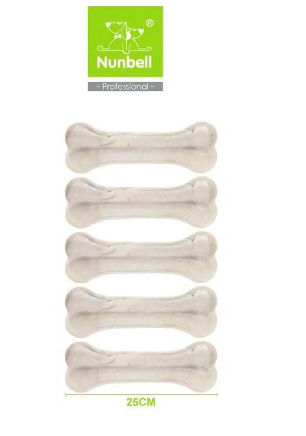 Nunbell Beyaz Pres Kemik 25cm 5'li PAKET Nunbell Beyaz Pres Kemik 25cm 5'li PAKET