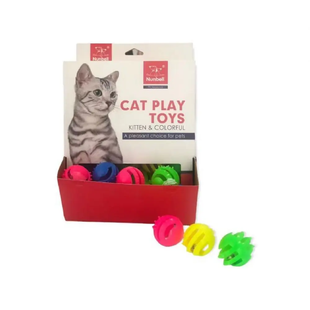 Nunbell Dikenli Zilli Kedi Oyun Topu1 TANE
