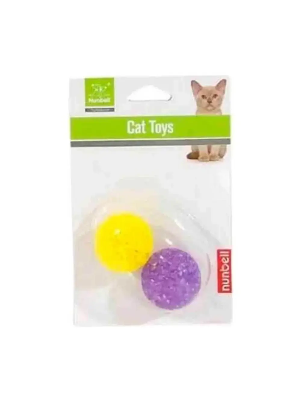 Nunbell Ikili Kedi Oyuncak Top
