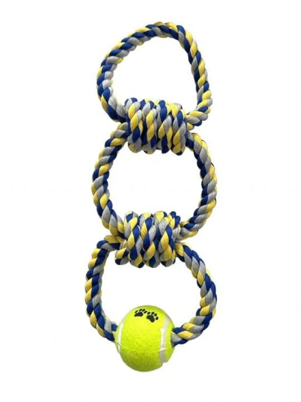 Nunbell Kalın 3 Düğüm Diş İpi Toplu Köpek Oyuncağı