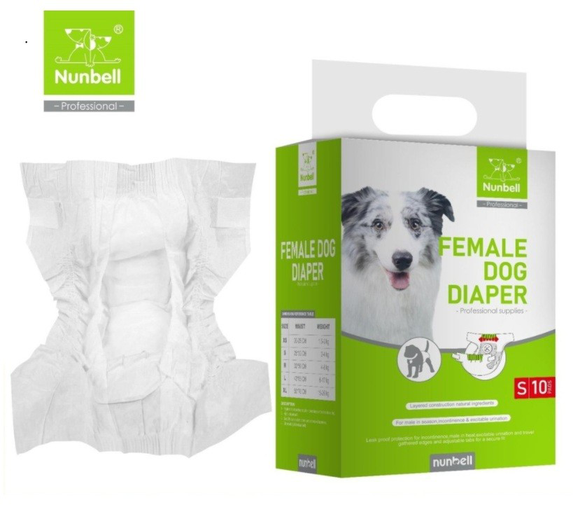 Nunbell Köpek Alt Bağlama Bezi 10 lu S Boy