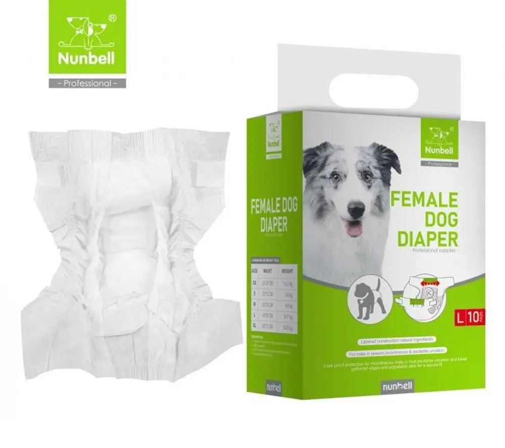 Nunbell Köpek Alt Bağlama Bezi 10 lu L Boy Nunbell Köpek Alt Bağlama Bezi 10 lu L Boy