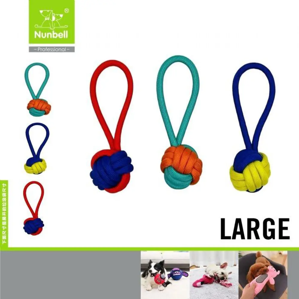 Nunbell Köpek Diş Diş İpi Stres Toplu Büyük L