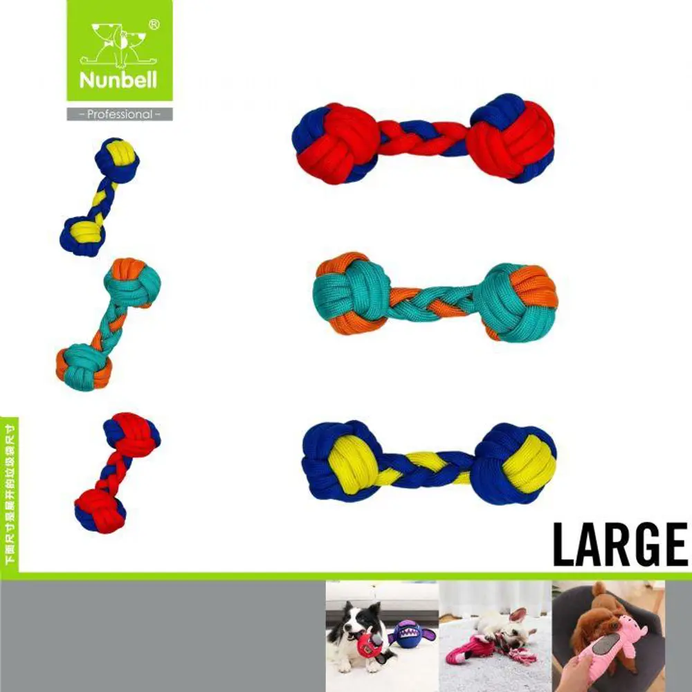 Nunbell Köpek Diş Stres İpi Halter Büyük L Boy