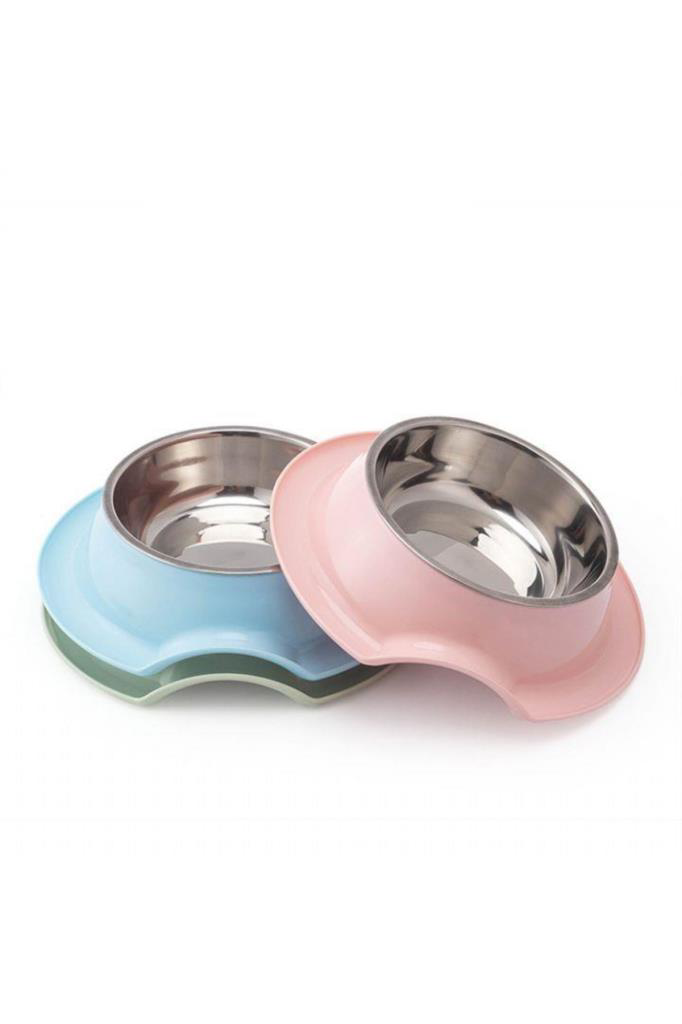Nunbell Melamin Çelik Mama Kabı Tekli