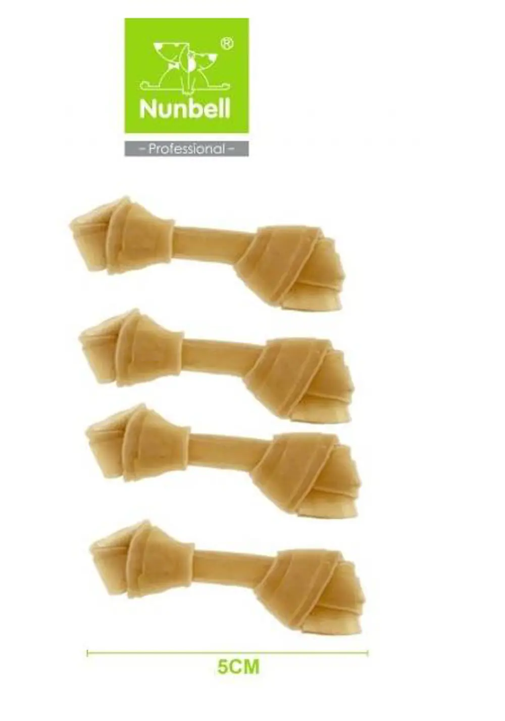 Nunbell Natural Düğüm Kemik 5 cm 4'lü