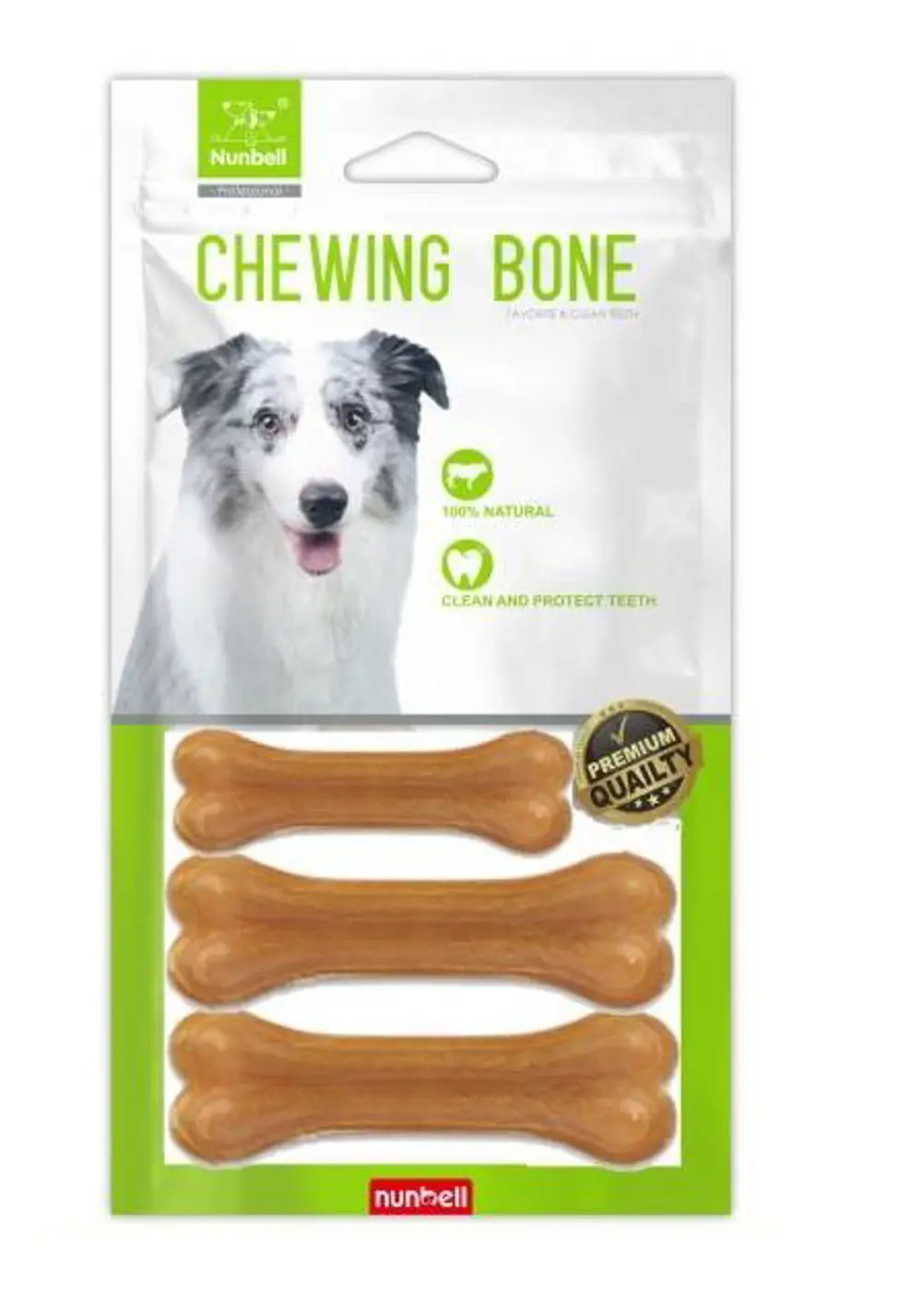 Nunbell Natural Pres Kemik 10cm 3'lü