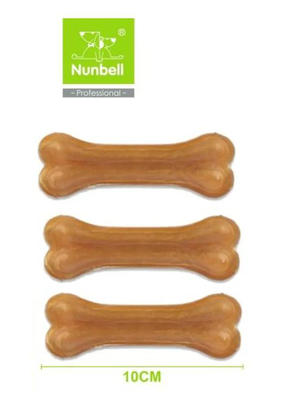 Nunbell Natural Pres Kemik 10cm 3'lü