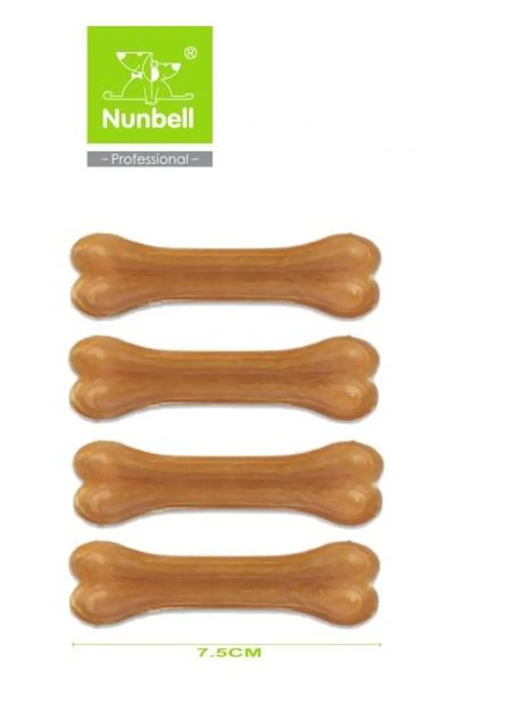 Nunbell Natural Pres Kemik 7.5cm 4'lü