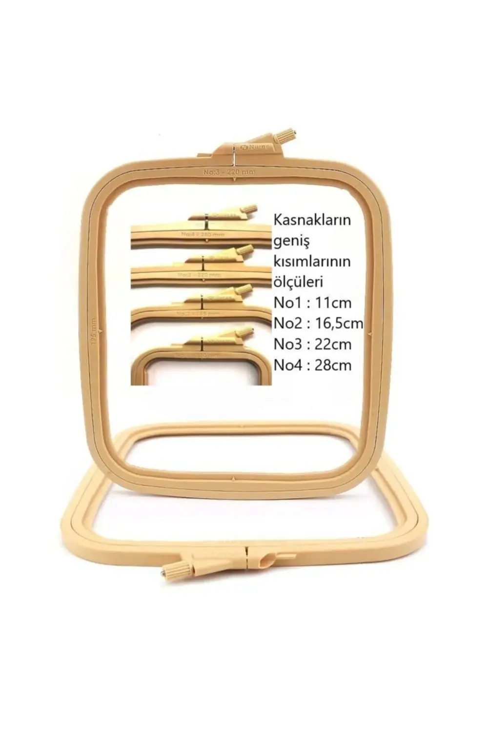 Nurge  Plastik Kare Kasnak No: 4 (25Cmx28cm)