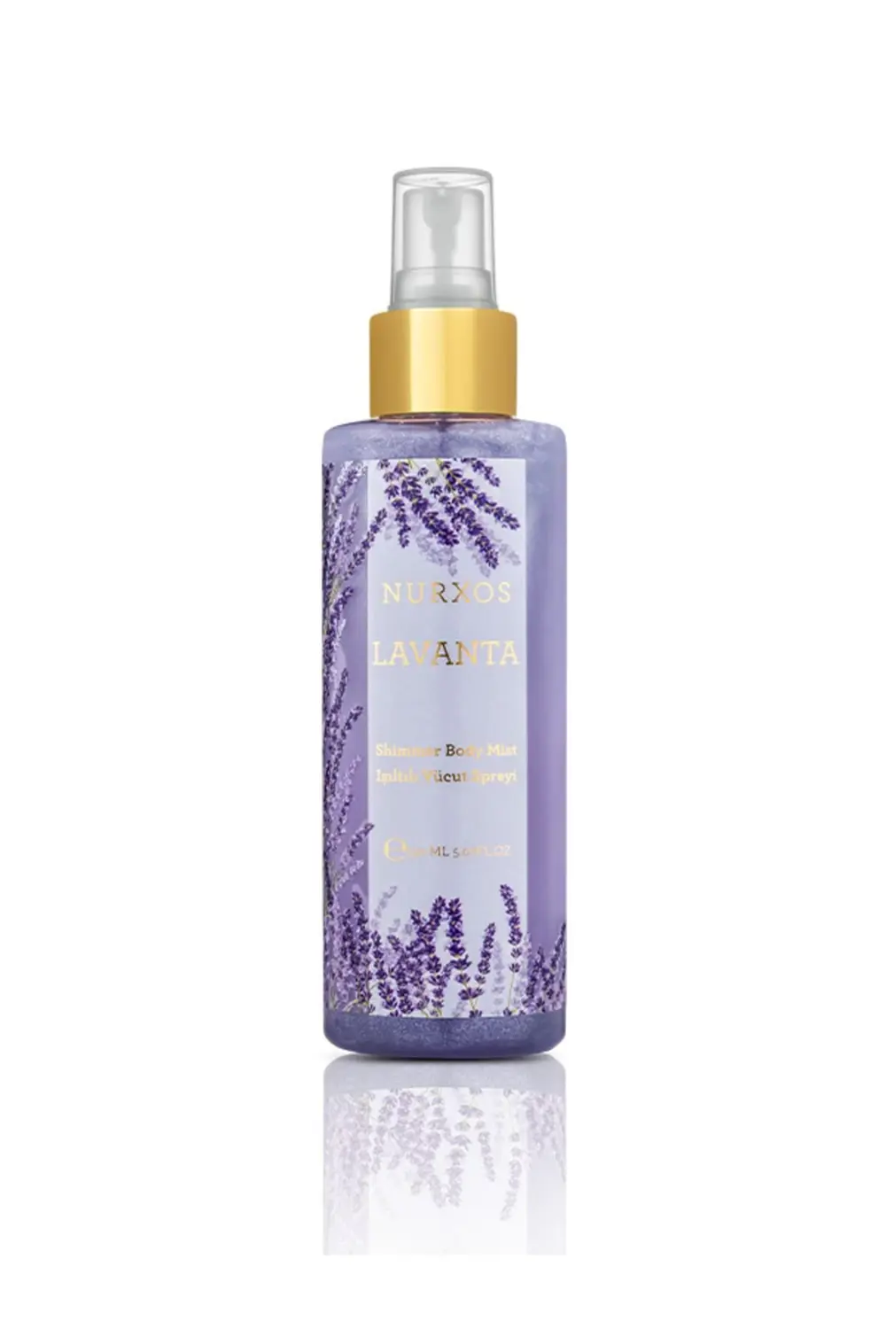 Nurxos 9112 Lavanta 150 ML Kadın Işıltılı Koku Vücut Spreyi 86811
