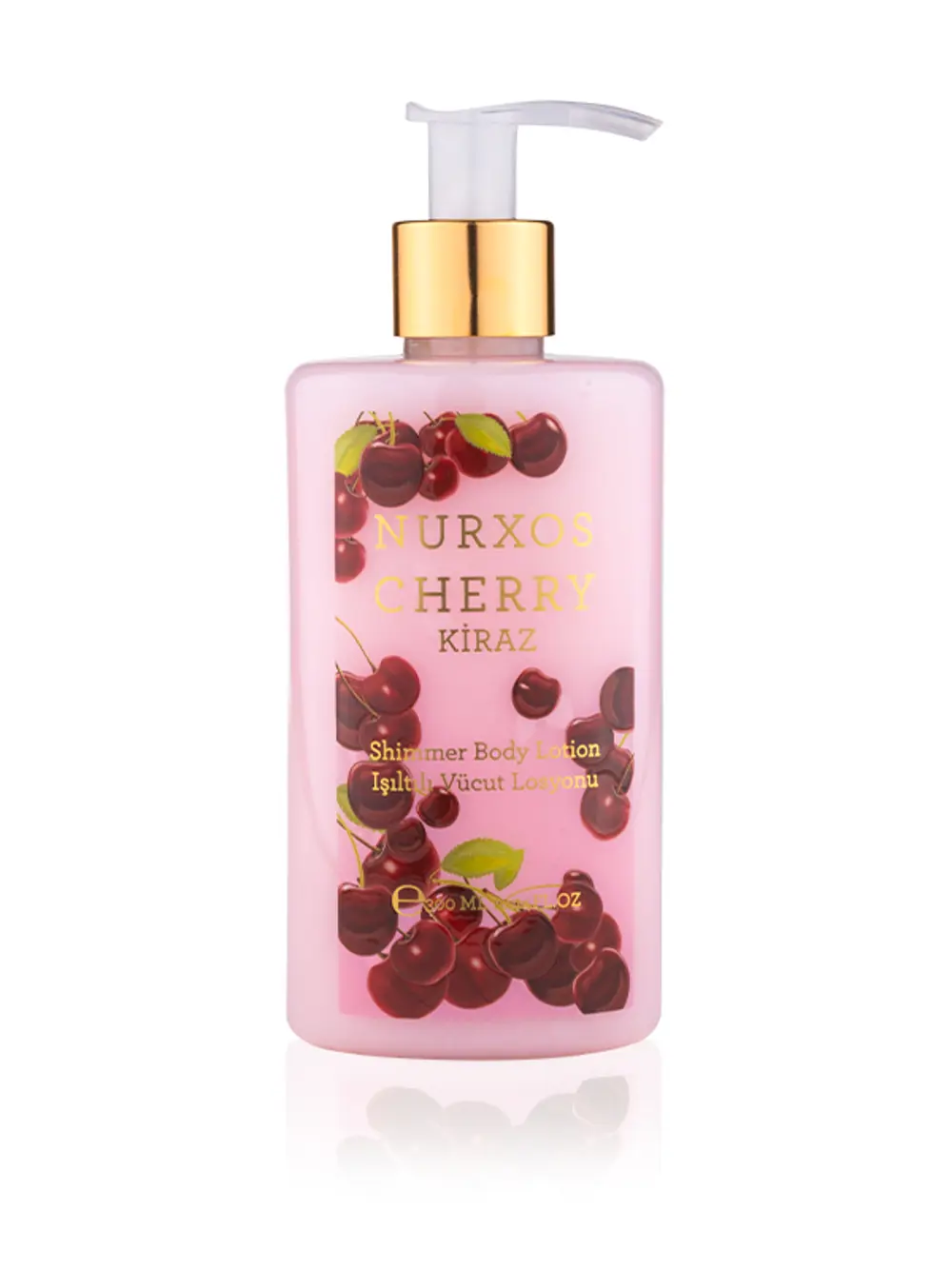 Nurxos 9174 Cherry Kiraz 300 ML Kadın Erkek Işıltılı Vücut Losyon Nurxos 9174 Cherry Kiraz 300 ML Kadın Erkek Işıltılı Vücut Losyon