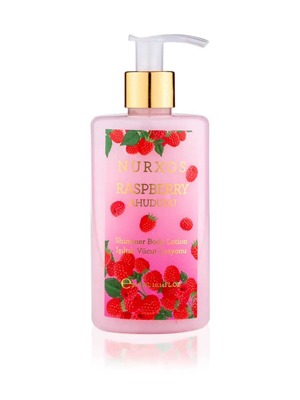 Nurxos 9175 Raspberry Ahududu 300 ML Kadın Erkek Işıltılı Vücut L Nurxos 9175 Raspberry Ahududu 300 ML Kadın Erkek Işıltılı Vücut L