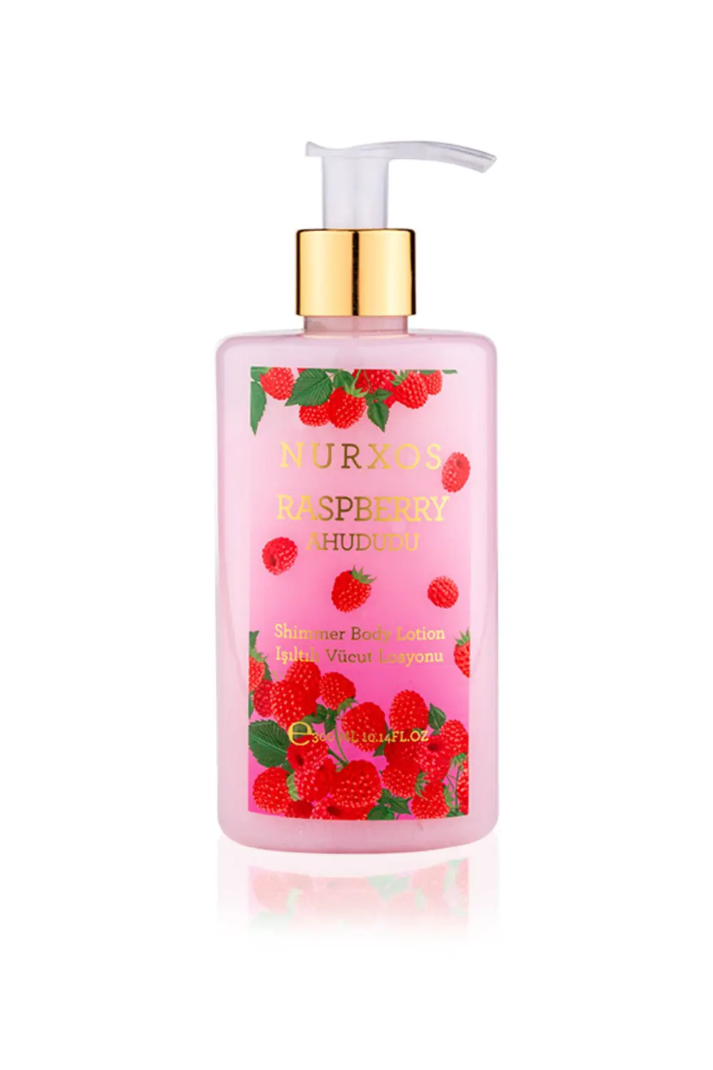 Nurxos 9175 Raspberry Ahududu 300 ML Kadın Erkek Işıltılı Vücut L Nurxos 9175 Raspberry Ahududu 300 ML Kadın Erkek Işıltılı Vücut L