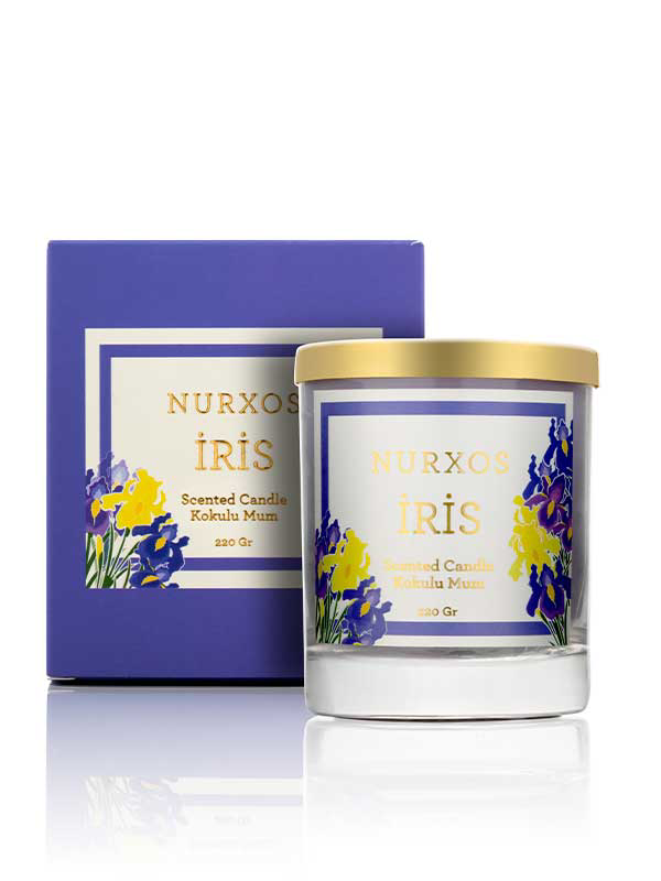 Nurxos  9652 İris 220 Gr Kokulu Mum 8681124696526