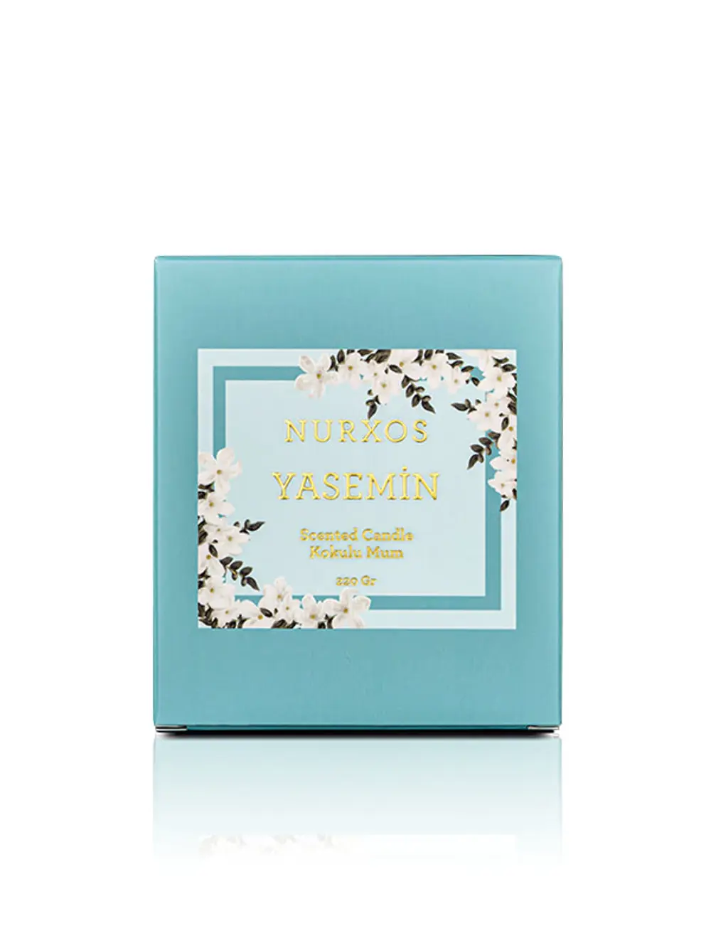Nurxos 9687 Yasemin Kutulu 2 Adet Kokulu Mum + Freshener Oda Spre