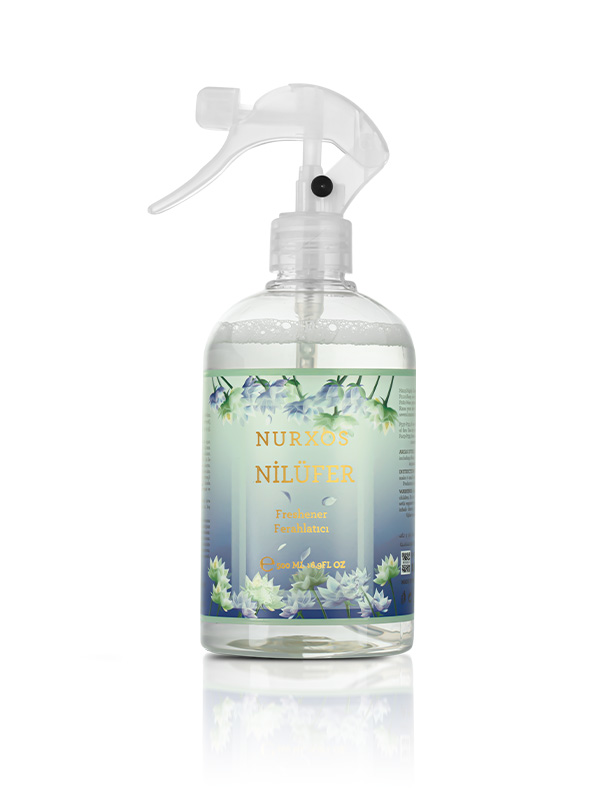 Nurxos  9688 Nilüfer Kutulu 2 Adet Kokulu Mum + Freshener Oda Spre