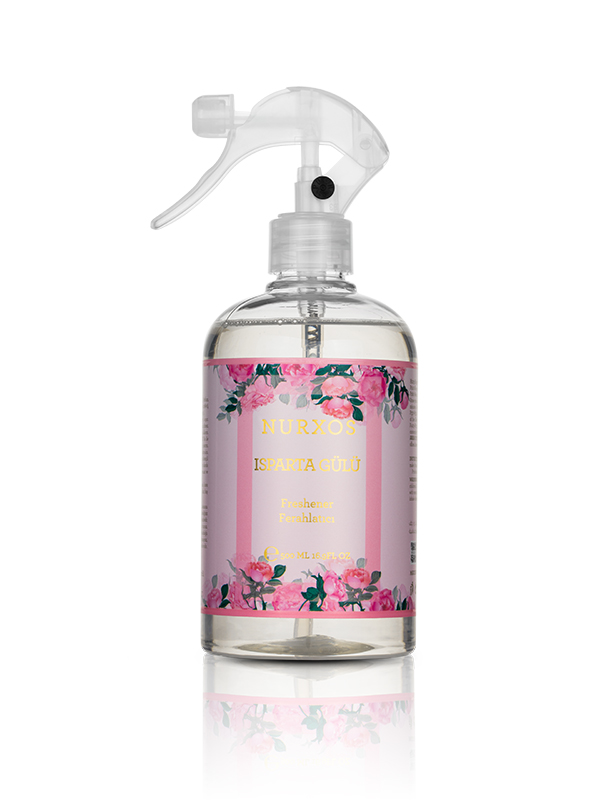 Nurxos  9689 İsparta Gülü Kutulu 2 Adet Kokulu Mum + Freshener Oda