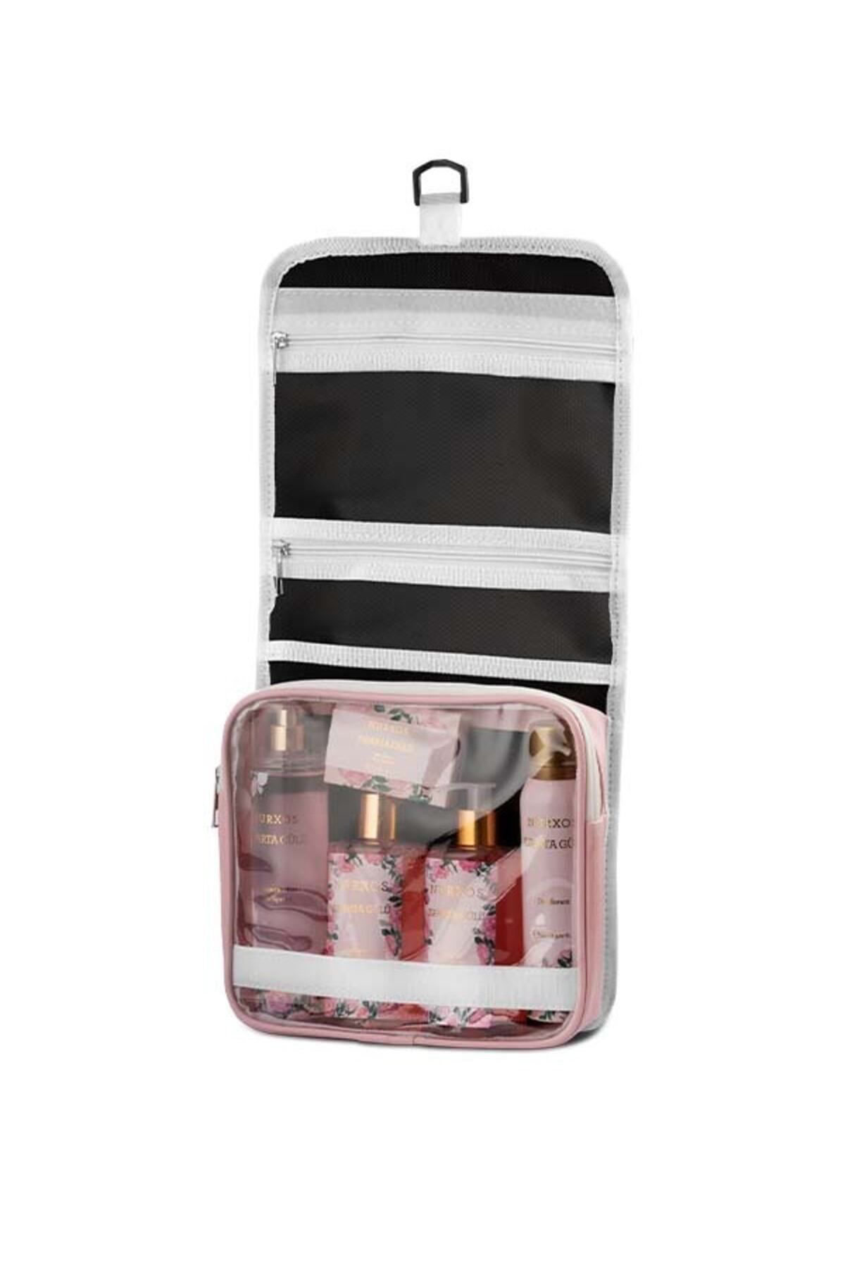 Nurxos  9817 İsparta Gülü 5 Parça Kadin Duş Çantasi Seti 868112469