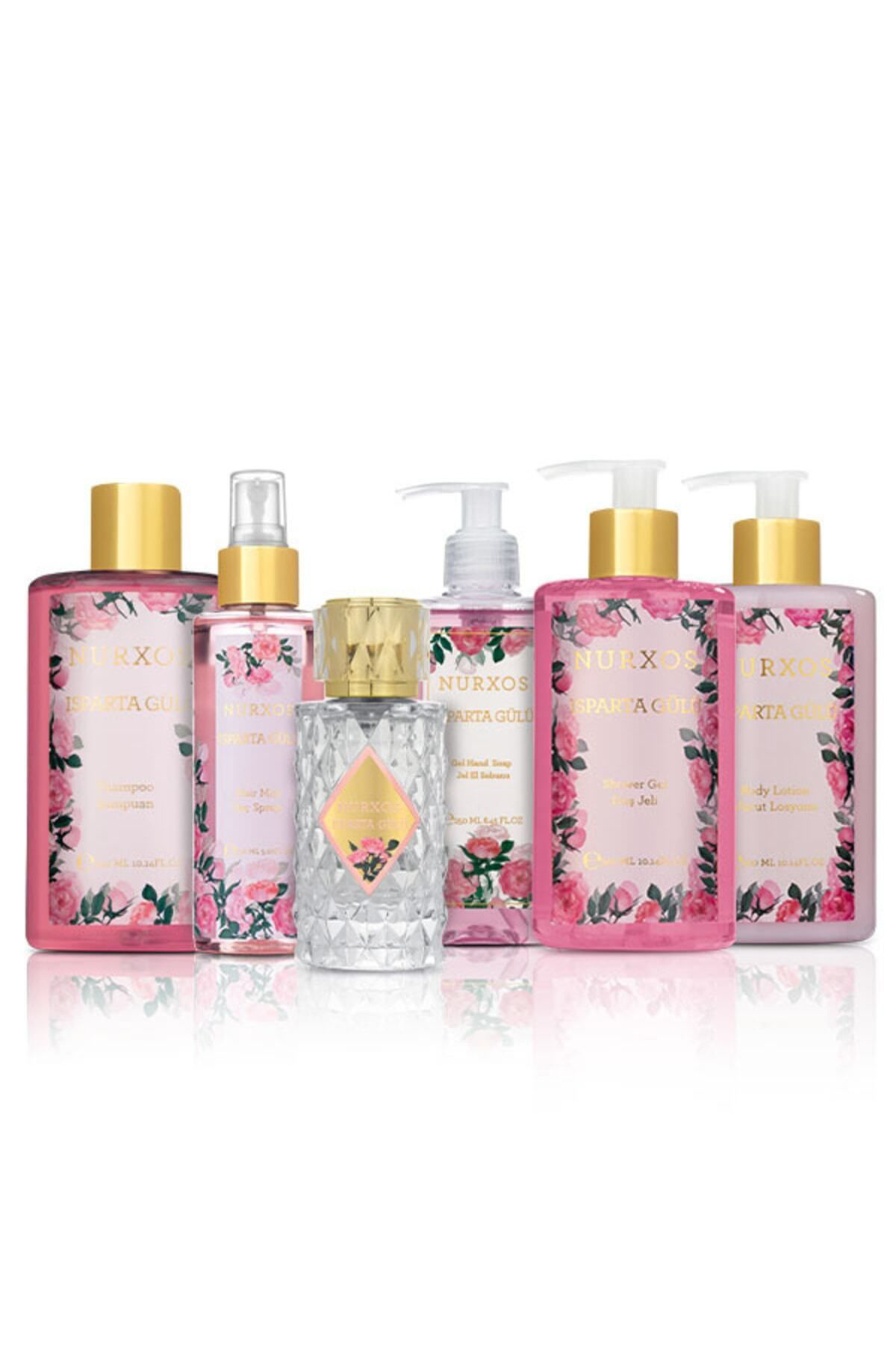 Nurxos  9864 İsparta Gülü 6 Parça Kadın Küçük Çanta Koleksiyonu 86