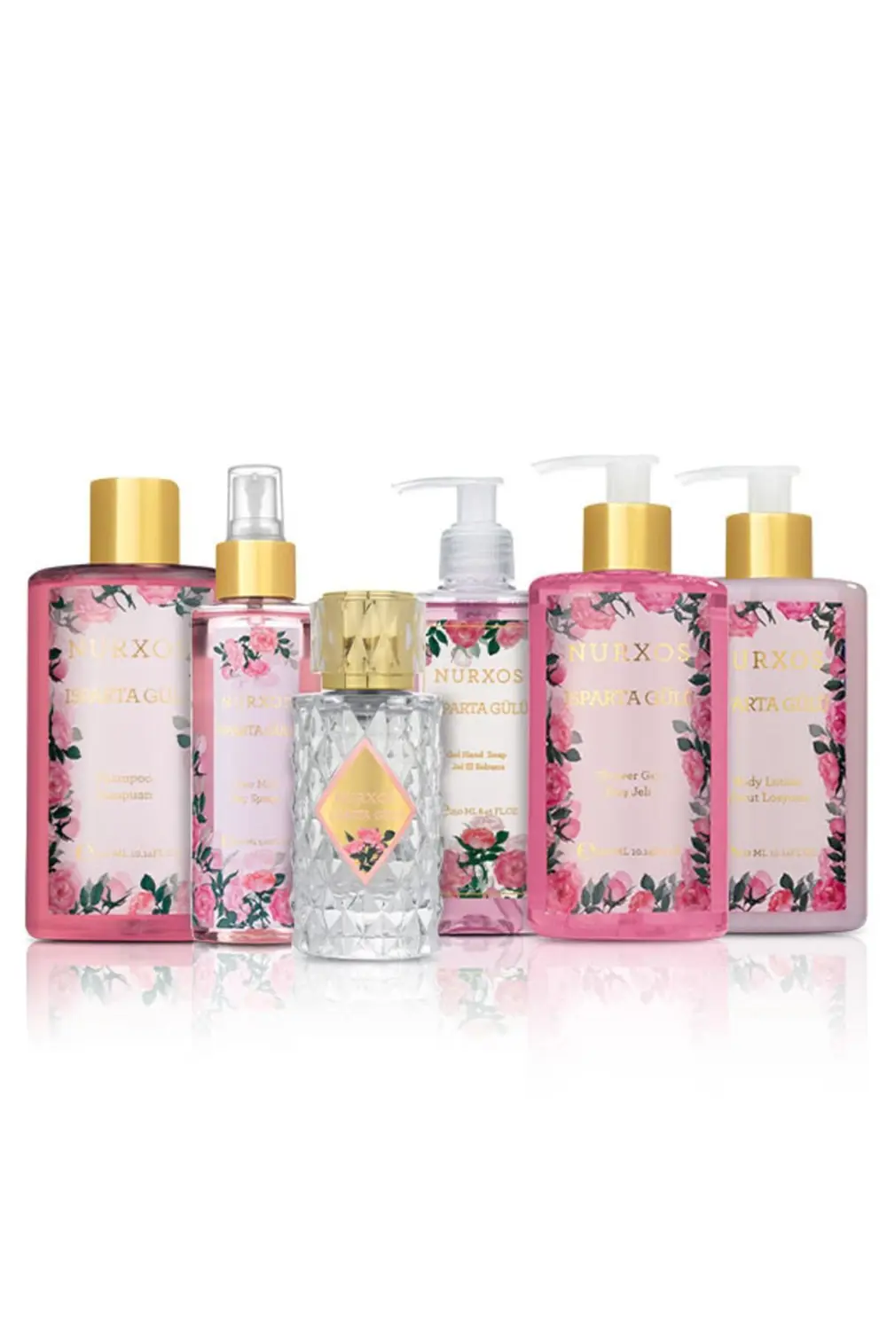 Nurxos 9864 Isparta Gülü 6 Parça Kadın Küçük Çanta Koleksiyonu 86