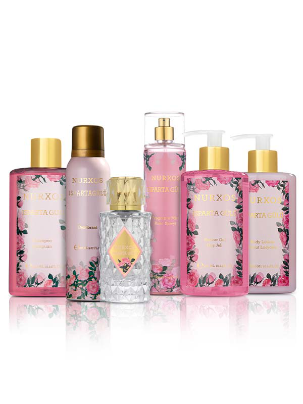 Nurxos  9867 İsparta Gülü 6 Parça Kadın Büyük Çanta Koleksiyonu 86