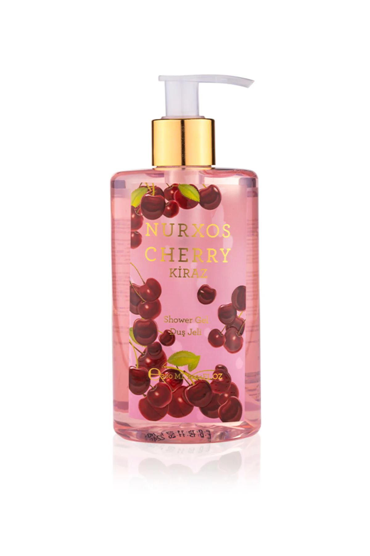 Nurxos Kiraz ve Çilek (Cherry) Duş Jeli 300 ML – Meyvemsi Çiçeksi