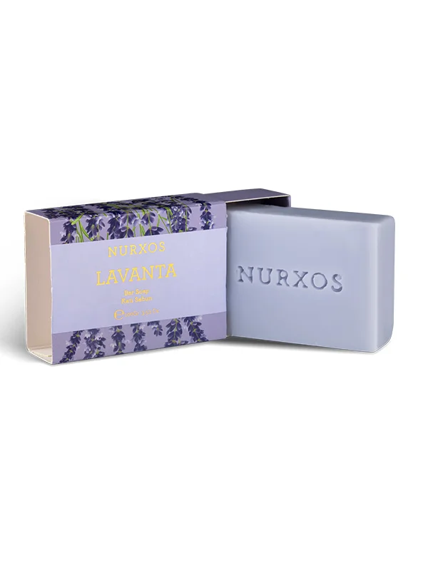 Nurxos Lavanta Katı Sabun 110 Gr – Çiçeksi Odunsu Parfümlü El Sab
