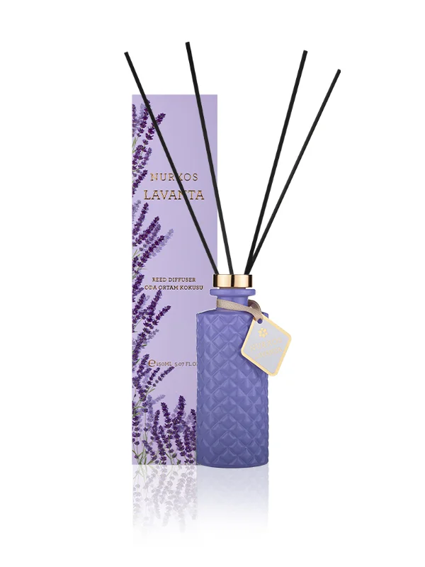Nurxos Lavanta Reed Diffuser Çubuklu Oda Kokusu 150 ML – Çiçeksi 