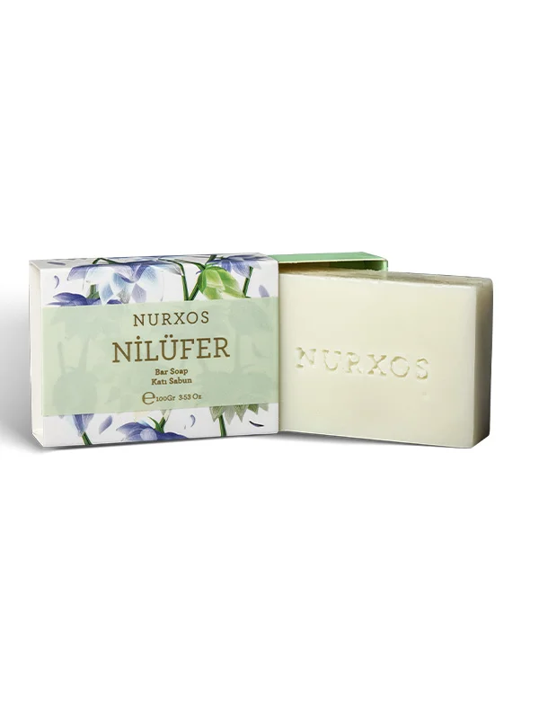 Nurxos Nilüfer Katı Sabun 110 Gr – Aromatik Odunsu Parfümlü El Sa