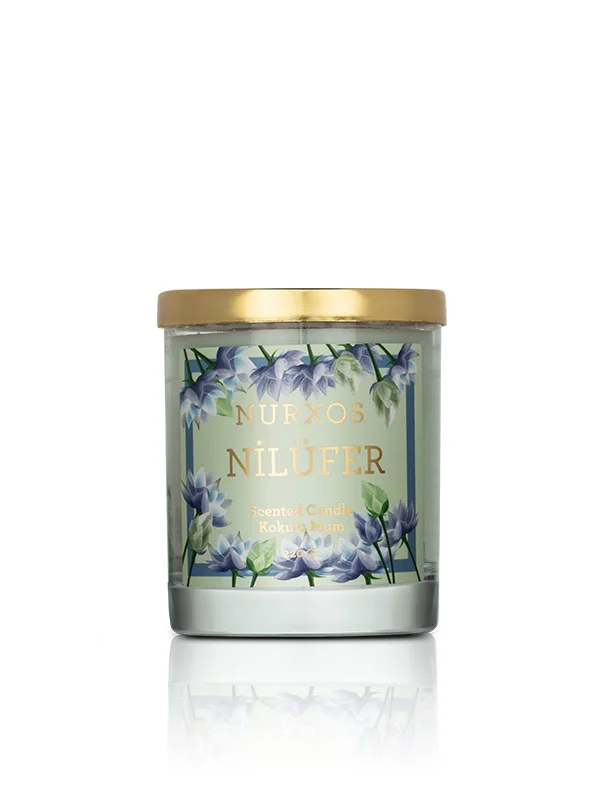 Nurxos Nilüfer Kokulu Mum Seti – 2 Kokulu Mum + Oda Spreyi - 9688