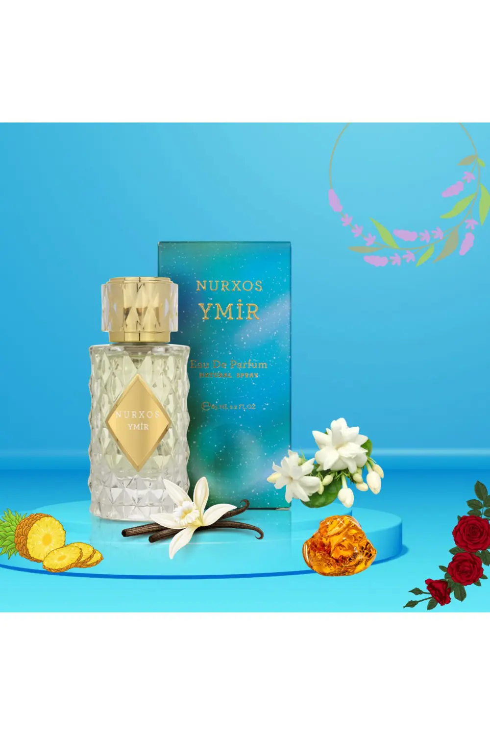 Nurxos Ymir Edp 65 ML – Odunsu Meyvemsi Erkek Parfümü - 9754