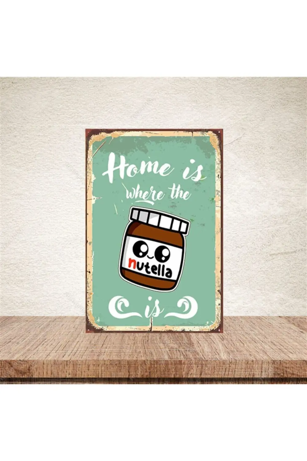 Nutella 20-30 Cm Retro Ahşap Poster