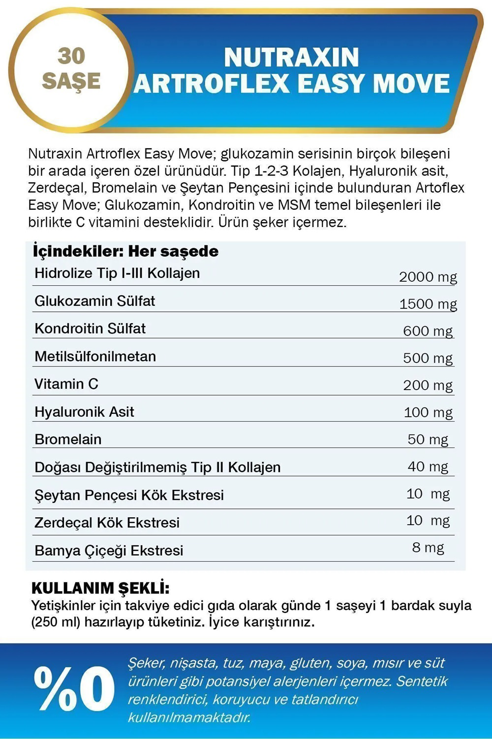 Nutraxin Artroflex Easy Move 30 Saşe