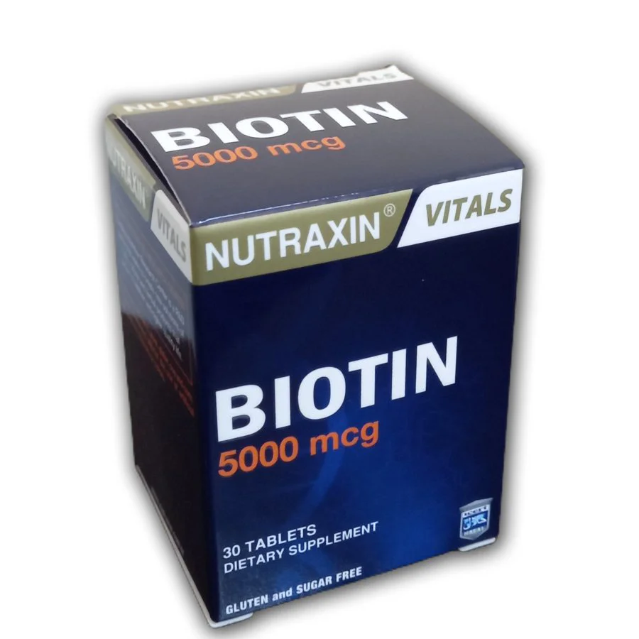Nutraxin Biotin 5000mcg 30 Tablet Nutraxin Biotin 5000mcg 30 Tablet