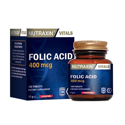 Nutraxin Folic Acid 400 mcg 100 Tablet Nutraxin Folic Acid 400 mcg 100 Tablet