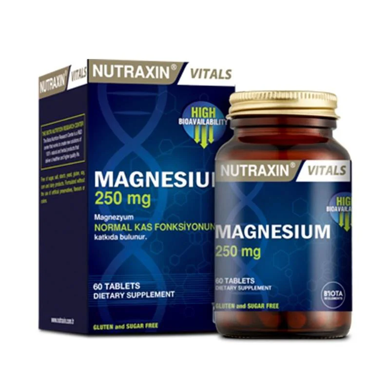 Nutraxin Magnesium 250mg 60 Tablets Nutraxin Magnesium 250mg 60 Tablets
